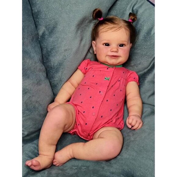 ❤️ 20 inch Baby Girl Dolls Soft Vinyl Full Body Silicone - Picture 2 of 4